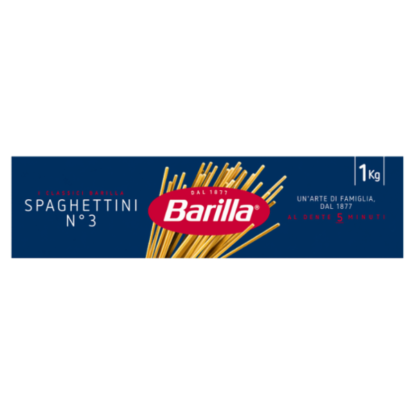 Barilla Pasta Spaghettini n.3 100% Grano Italiano 1Kg