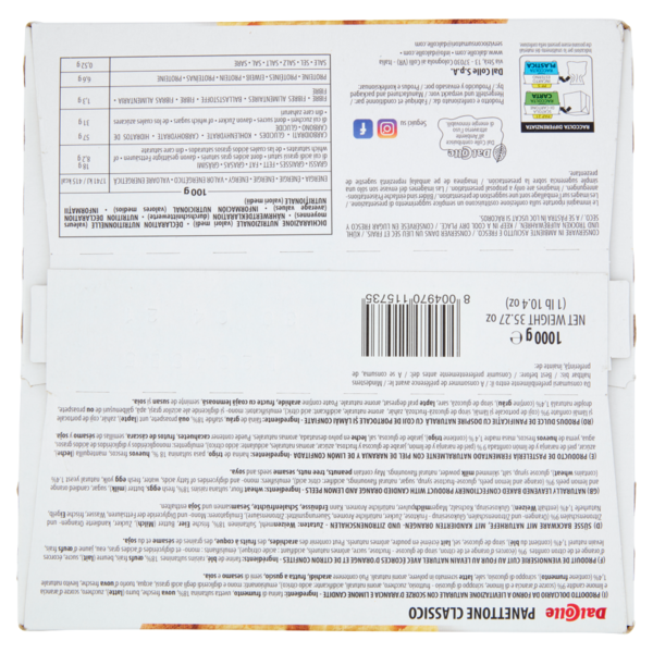 Dal Colle Panettone Classico 1000 g