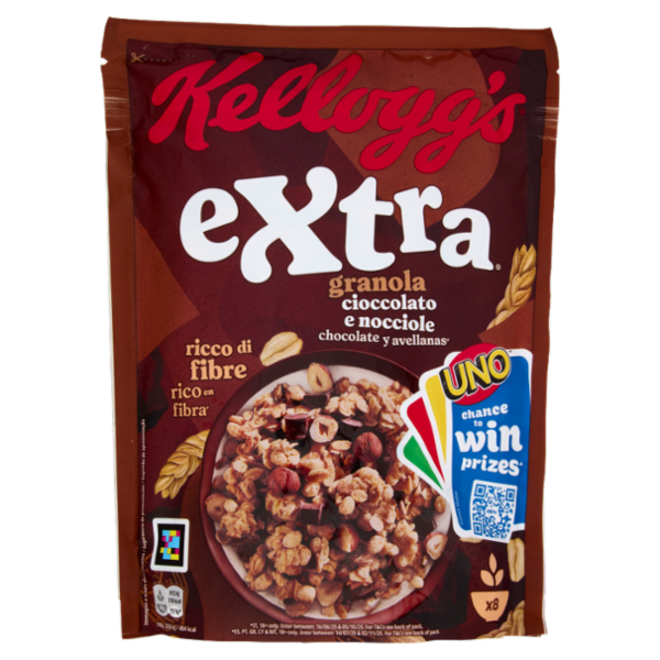 Kellogg's extra granola cioccolato e nocciole 375 g