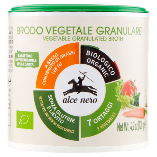 alce nero Brodo Vegetale Granulare 120 g