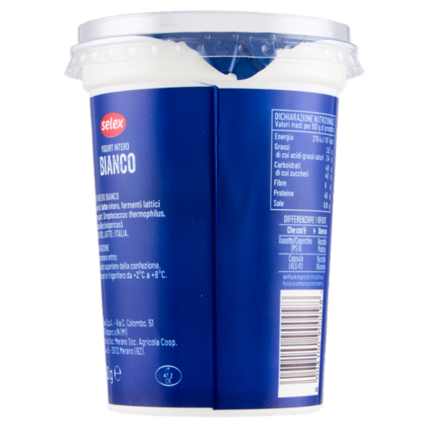 Selex Yogurt Intero Bianco 500 g