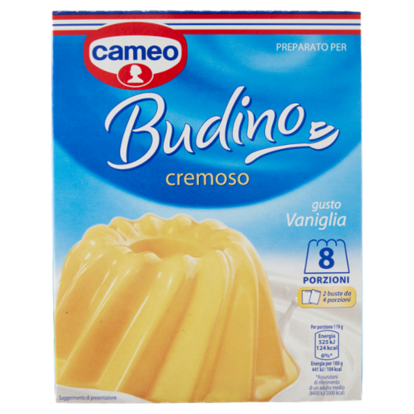 cameo Preparato per Budino cremoso gusto Vaniglia 2 x 65 g