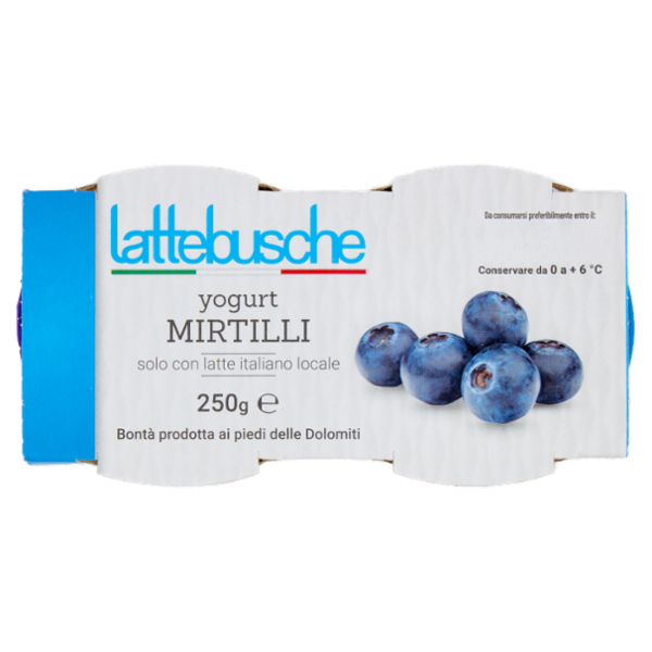 lattebusche yogurt Mirtilli 2 x 125 g