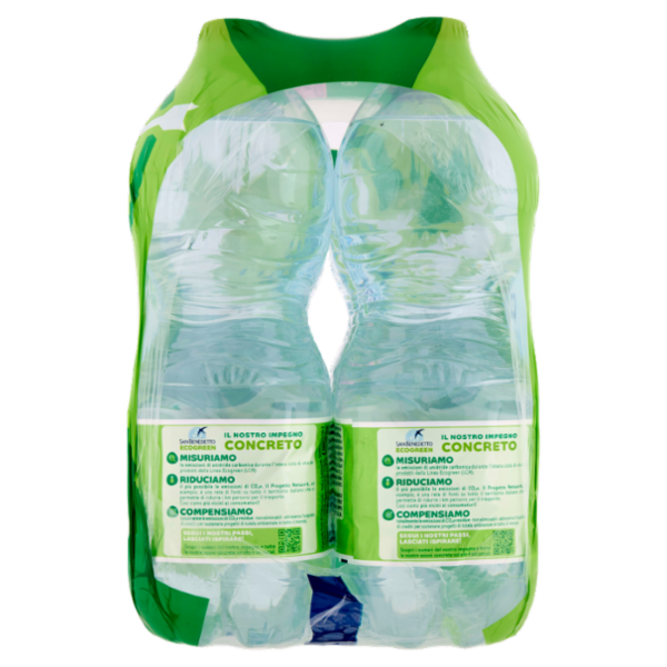 San Benedetto Acqua Naturale Fonte del Pollino Ecogreen Easy 6 x 1 L