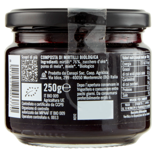Mielizia Bio Mirtilli 250 g