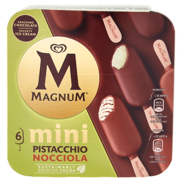 Magnum mini Pistacchio Nocciola 6 Gelati 267 g