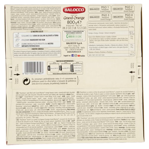Balocco Panettone Grand Orange 800 g