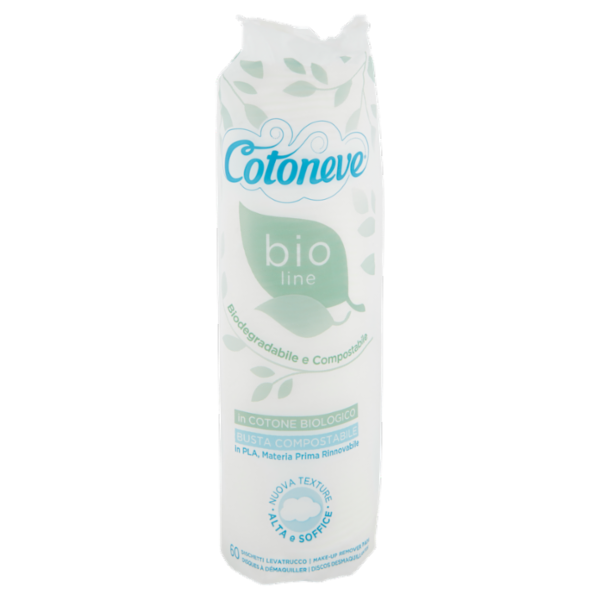 Cotoneve bio line Dischetti Levatrucco in Cotone Biologico 60 pz