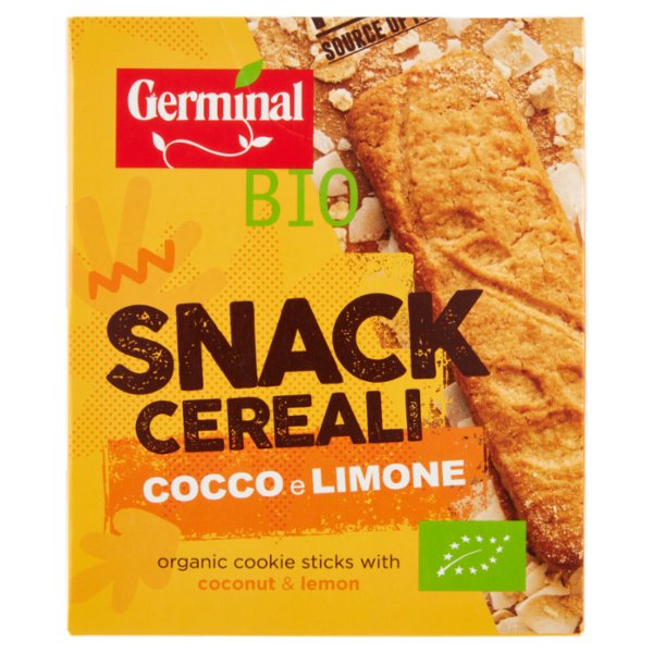 Germinal Bio Snack Cereali Cocco e Limone 6 x 18,3 g