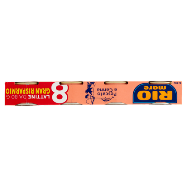 Rio mare Tonno all'Olio di Oliva Pescato a Canna 8 x 80 g