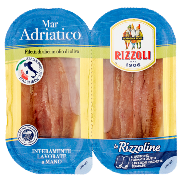 Rizzoli le Rizzoline Filetti di alici in olio di oliva 48 g