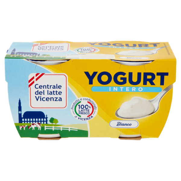 Centrale del latte Vicenza Yogurt Intero Bianco 2 x 125 g