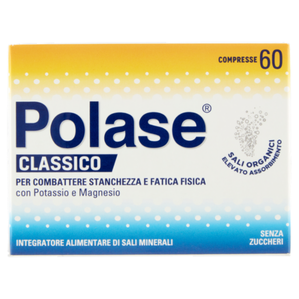 Polase compresse integratore potassio, magnesio e sali minerali contro stanchezza 60 compresse 30 g