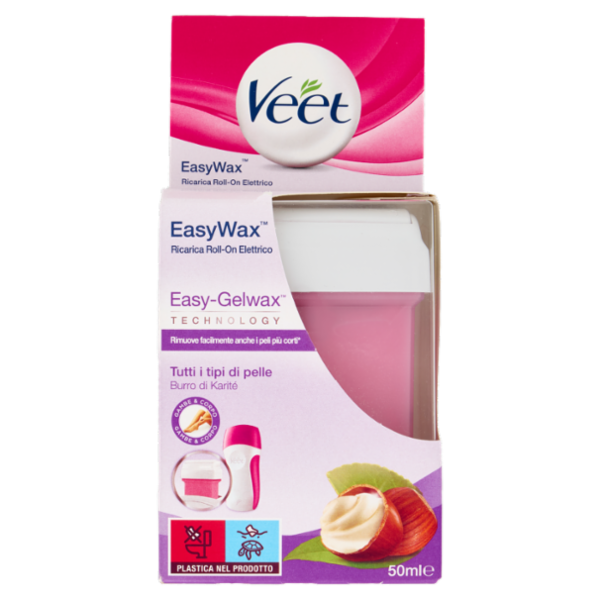 Veet Ricarica Depilatoria Roll-On Gambe e Braccia, 50ml