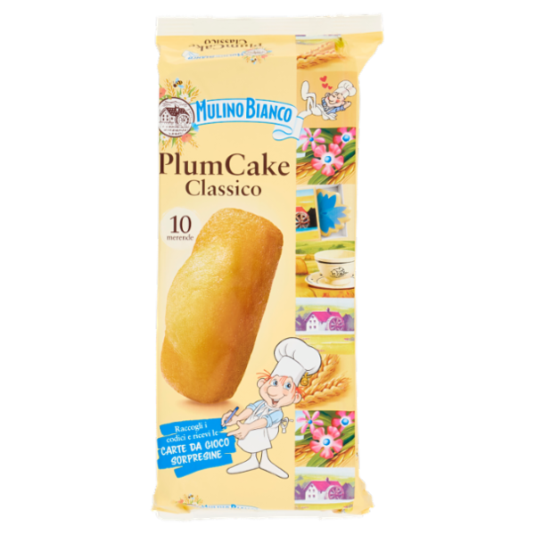 Mulino Bianco Plumcake Classico Merenda con Yogurt Italiano 10 pezzi 330g
