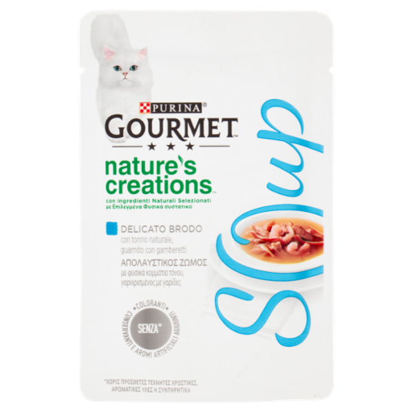 PURINA GOURMET Nature's Creations Soup Tonno & Gamberetti 40g