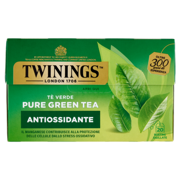 Twinings Tè verde Pure Green Tea 20 x 2 g