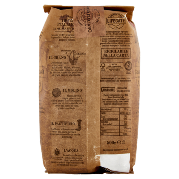 La Molisana integrale 19 Mezze Penne Rigate 500 g