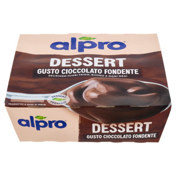 alpro Dessert 100% Vegetale al gusto Cioccolato Fondente 4x125 g