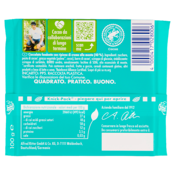 Ritter Sport Menta 100 g