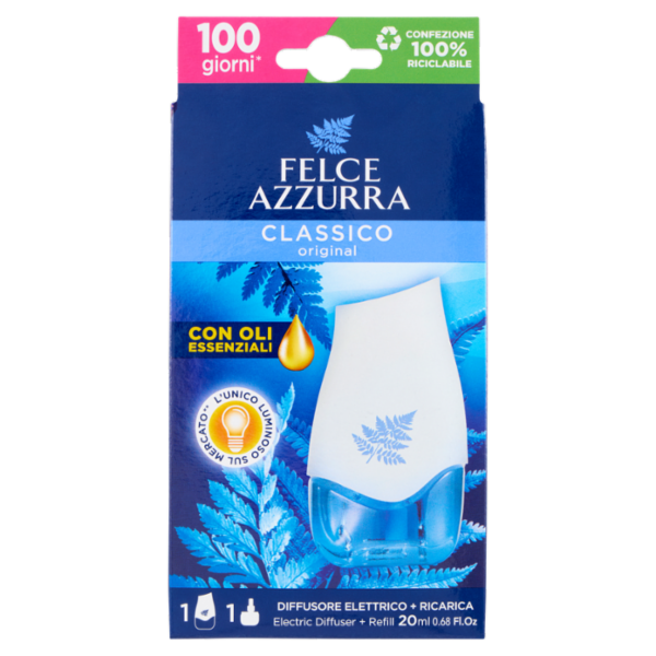Felce Azzurra Aria di Casa Diffusore Elettrico + Ricarica classico 20 ml