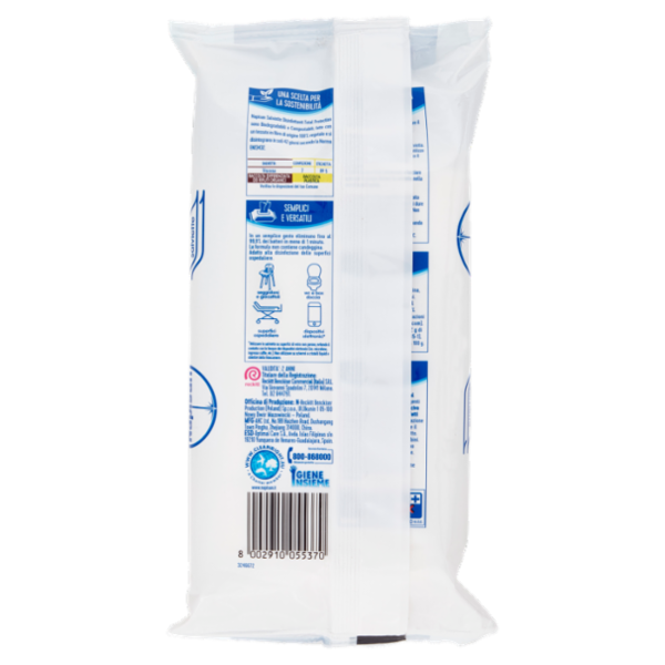 Napisan Salviette Disinfettanti Total Protection Classic Biodegradabili 80 pz