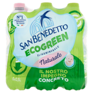 San Benedetto Acqua Naturale Fonte Del Pollino Ecogreen 6 x 0,5 L