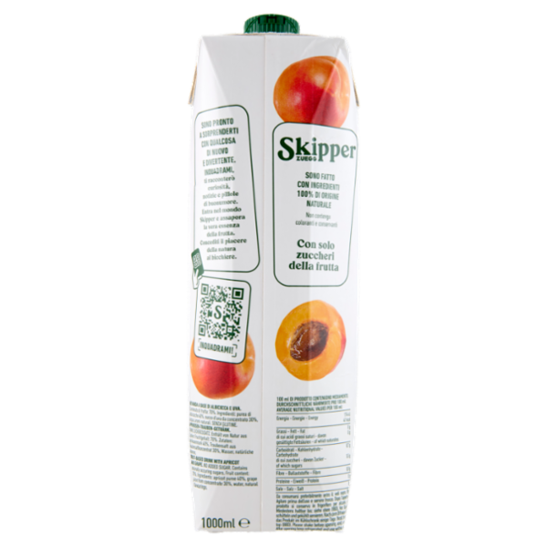 Zuegg Skipper Albicocca Senza zuccheri aggiunti* 1000 ml