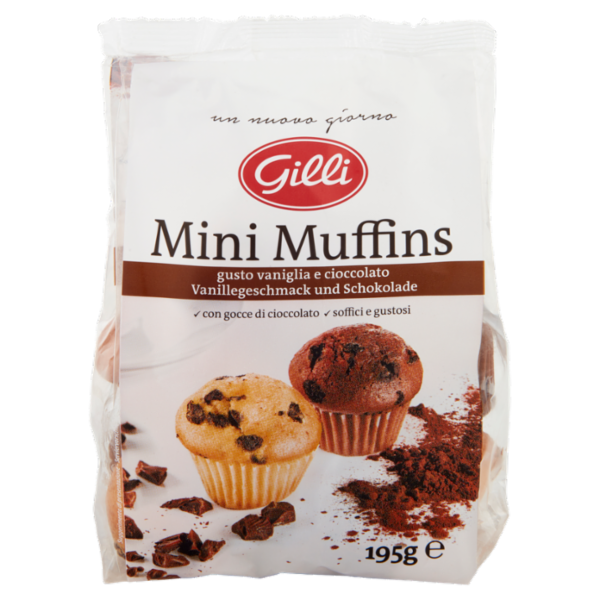 Gilli Mini Muffins gusto vaniglia e cioccolato 195 g