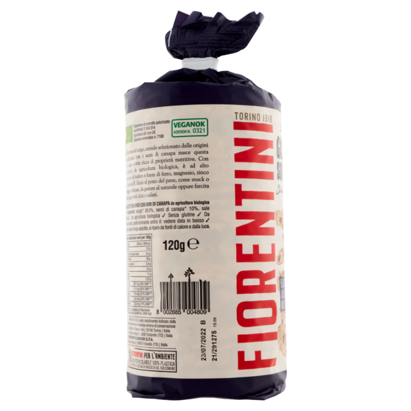 Fiorentini le Originali Gallette Bio Sorgo e Canapa 120 g