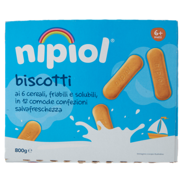 nipiol biscotti ai 6 cereali 800 g