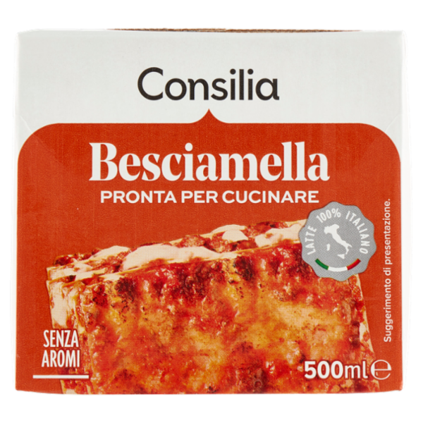 Consilia Besciamella Pronta per Cucinare a Lunga Conservazione 500 ml