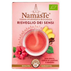 Pompadour NamasTe Tisana Ayurvedica Biologica Risveglio Dei Sensi 15 x 1,8 g