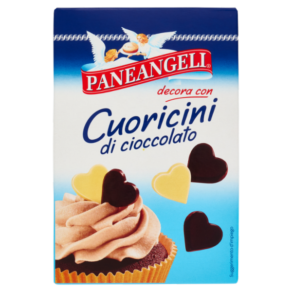 PANEANGELI decora con Cuoricini di cioccolato 45 g