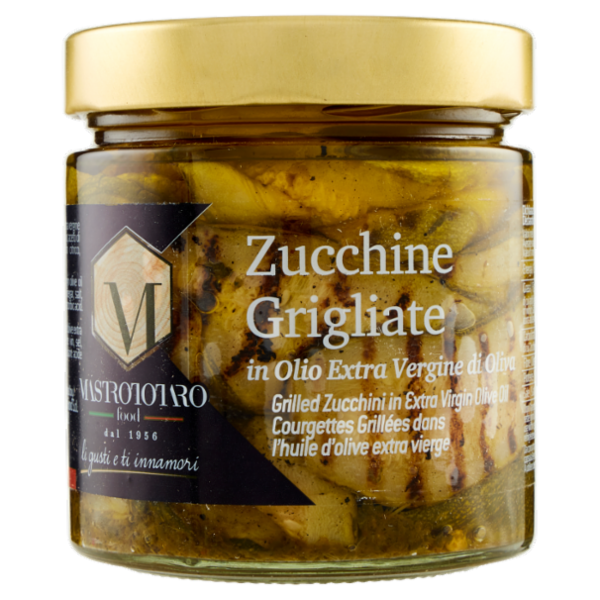 Mastrototaro food Zucchine Grigliate in Olio Extra Vergine di Oliva 370 g