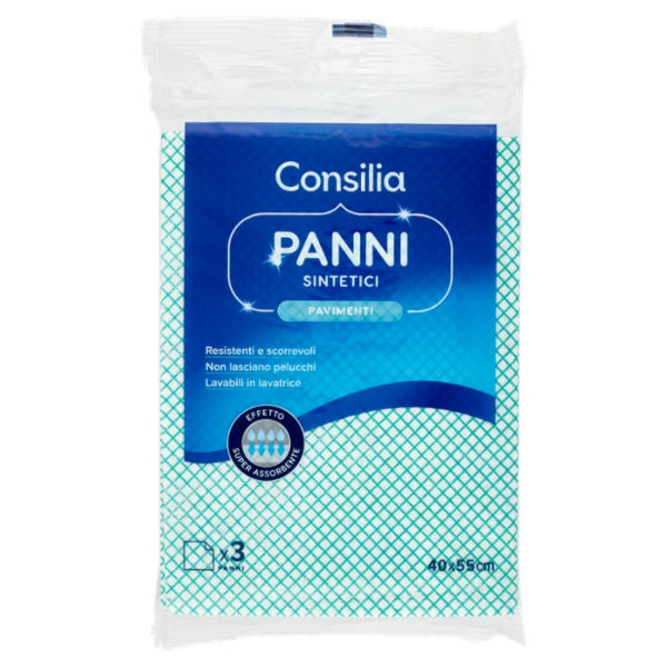 Consilia Panno Pavimenti Sintetico Cm 40X55 3 pezzi