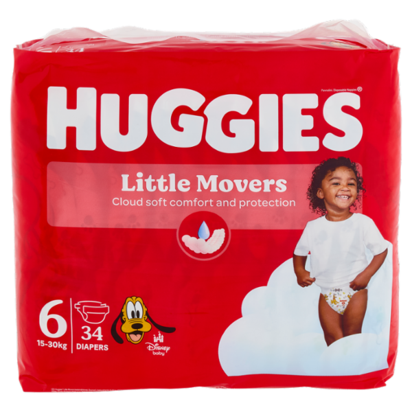 Huggies ultra comfort Pannolini 6 15-30 Kg 34 pz