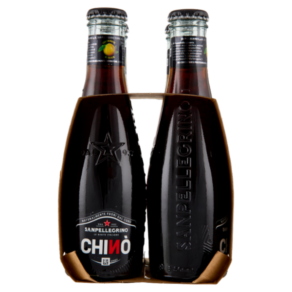 SANPELLEGRINO Bibite Gassare, CHINO' 20 cl x 4 (Vetro)