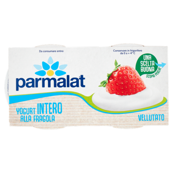parmalat Yogurt Intero alla Fragola Vellutato 2 x 125 g