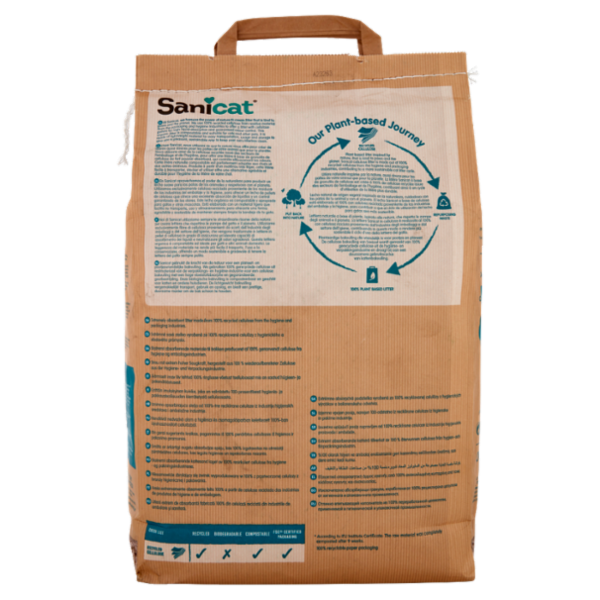 Sanicat Recycled Cellulose Absorbent Litter 10 L