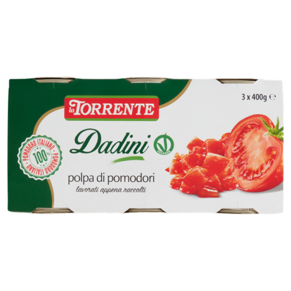 la Torrente Dadini polpa di pomodori 3 x 400 g