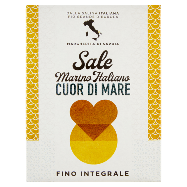Cuor di Mare Sale Marino Italiano Fino Integrale 1000 g