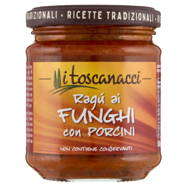 i toscanacci Ragù ai Funghi con Porcini 180 g