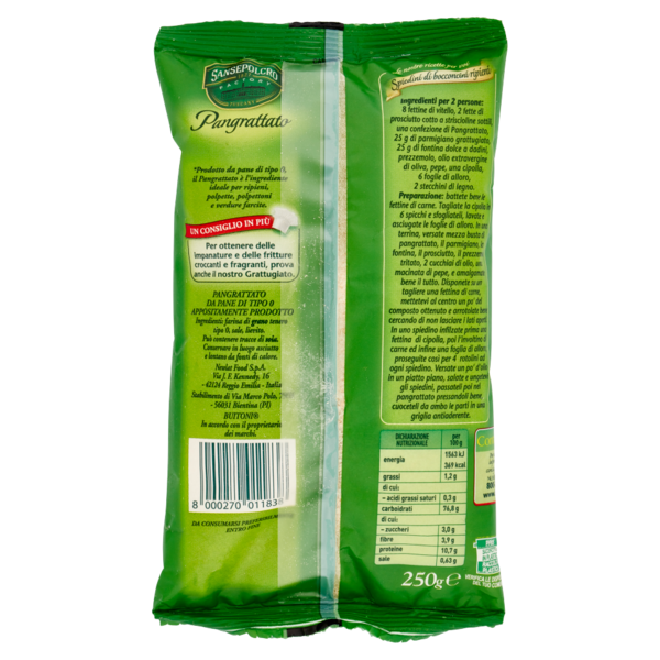 Sansepolcro Factory - Buitoni Pangrattato 250 g