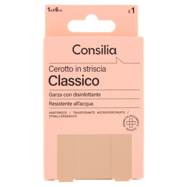 Consilia Saper Scegliere Cerotto in Striscia Classico 1m x 6cm 1 pz