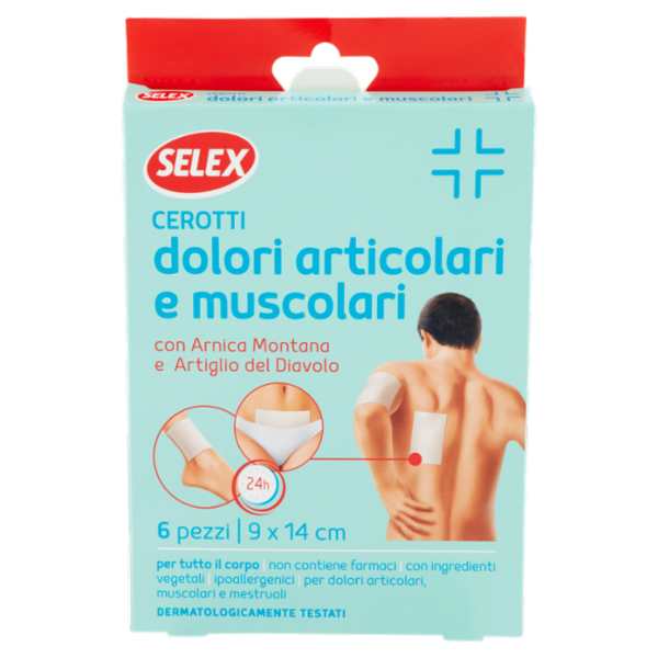 Selex Cerotti per Dolori Articolari e Muscolari 9x14 cm 6 pezzi