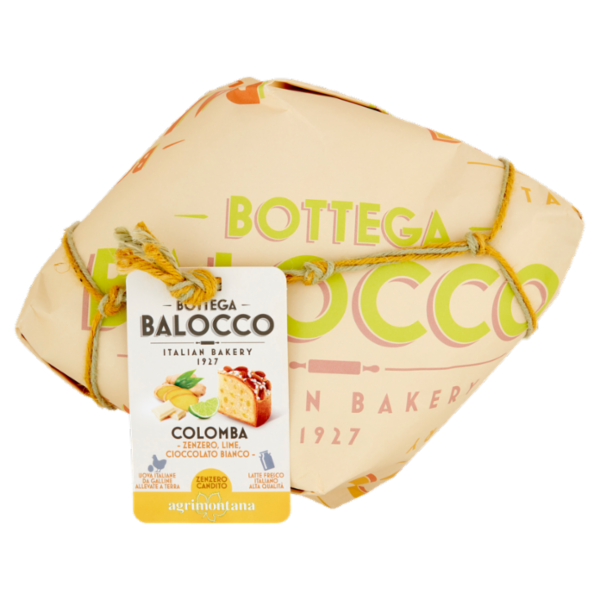 Bottega Balocco Colomba Zenzero, Lime, Cioccolato Bianco 750 g