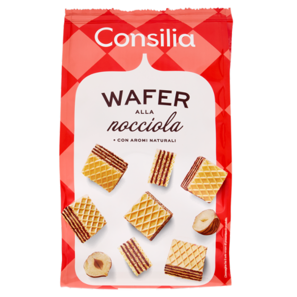 Consilia Saper Scegliere Wafers alla Nocciola 250 g (senza olio di palma)