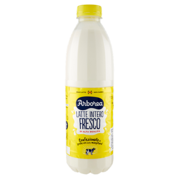 Arborea Latte Intero Fresco di Alta Qualità 1000 ml