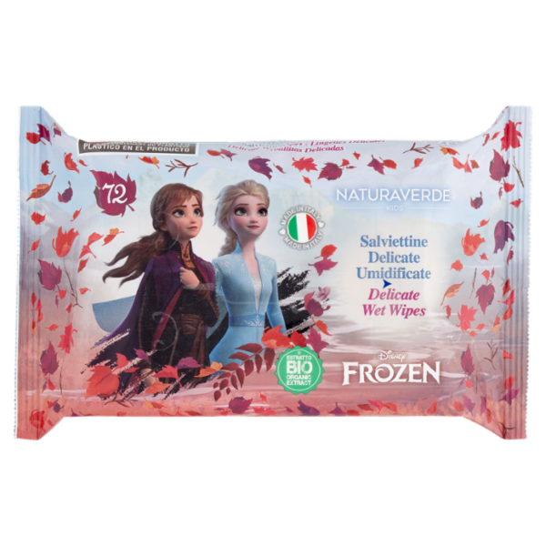 Naturaverde Kids Salviettine Delicate Umidificate Disney Frozen 72 pz